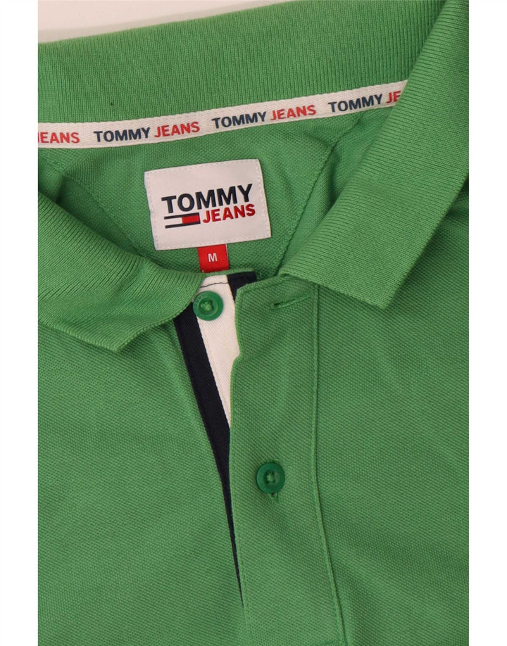 Tommy Hilfiger Mens Polo Shirt Medium Green Cotton