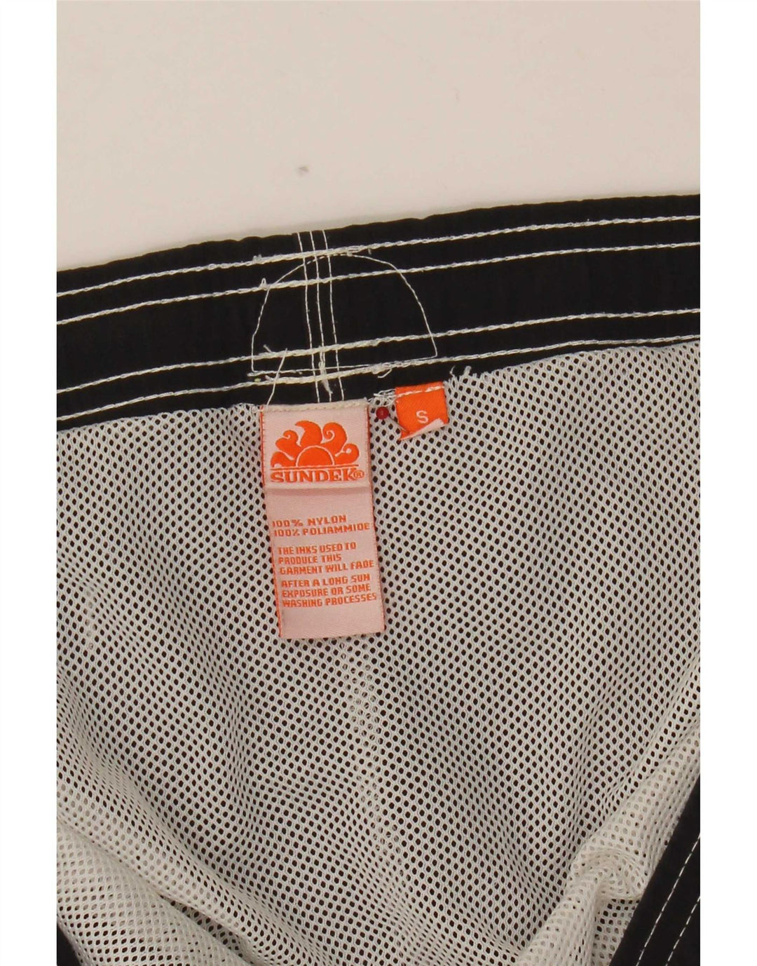 Sundek Mens Swimming Shorts Small Grey Nylon