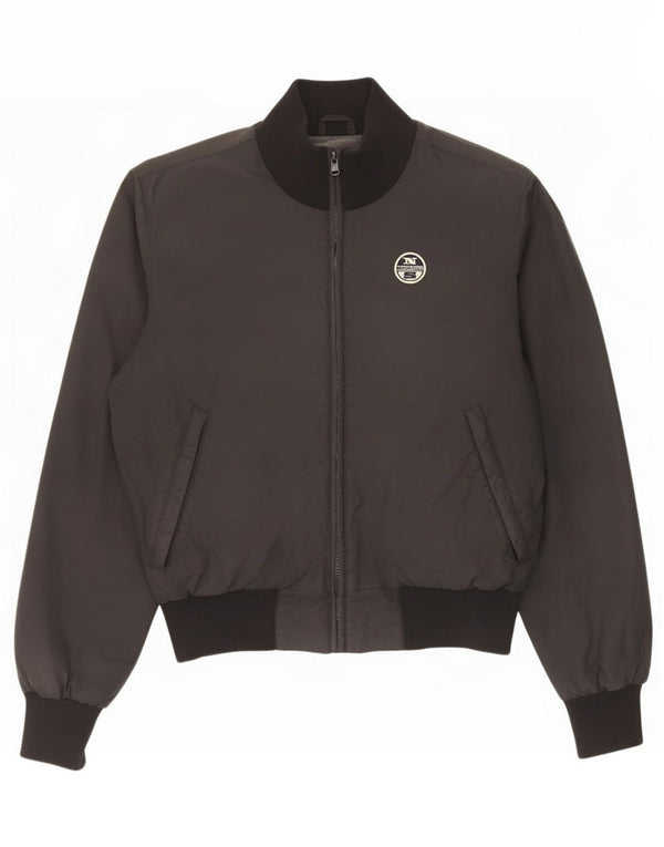 North Sails Mens Bomber Jacket UK 38 Medium Black Nylon