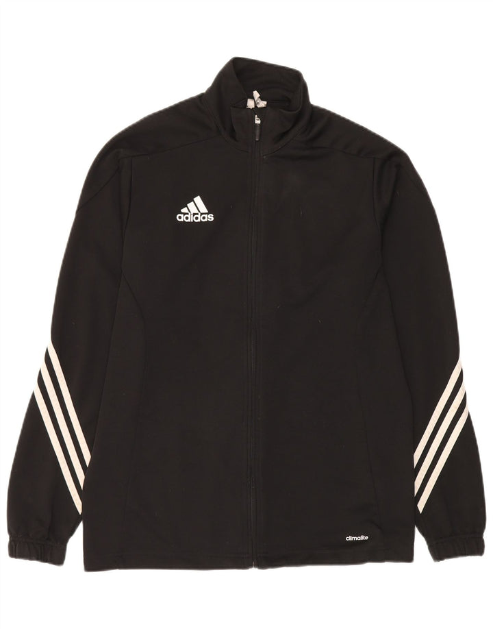 Adidas Mens Climalite Tracksuit Top Jacket Medium Black Polyester
