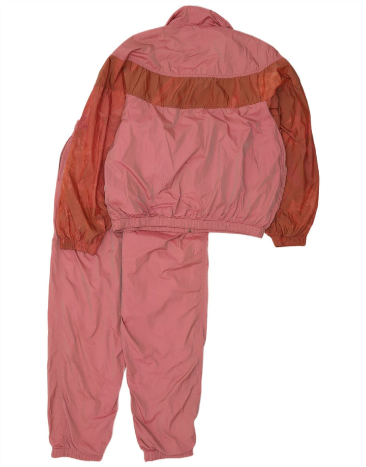 Dubin Womens Full Tracksuit UK 14 Medium Pink Colourblock Polyamide Retro
