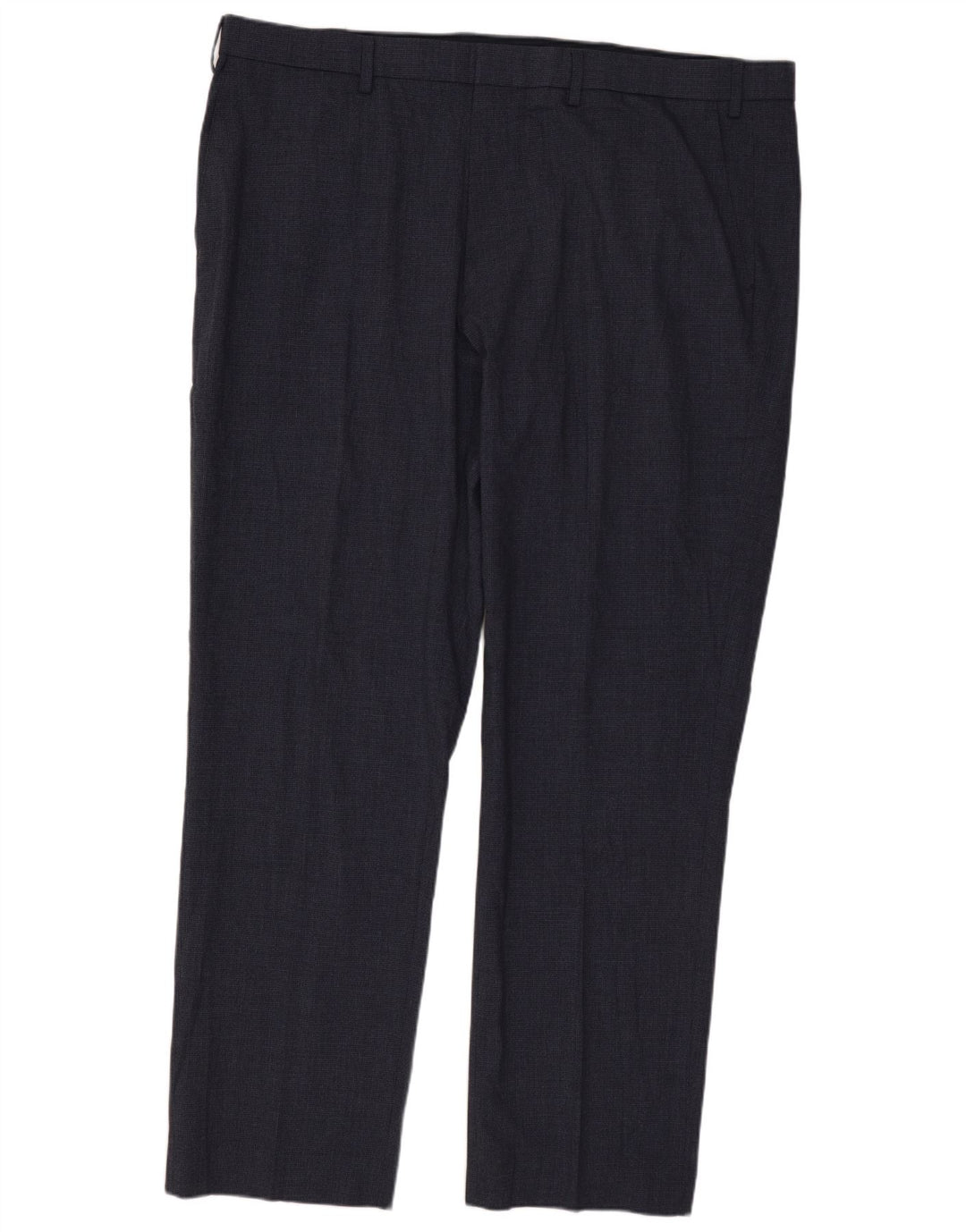 MARKS & SPENCER Mens Regular Fit Chino Trousers W42 L31 Navy Blue