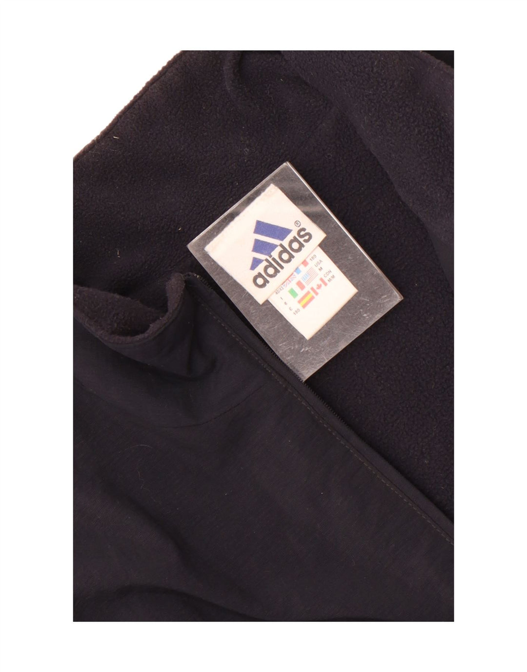 Adidas Mens Pullover Tracksuit Top Jacket UK 40/42 Medium Navy Blue