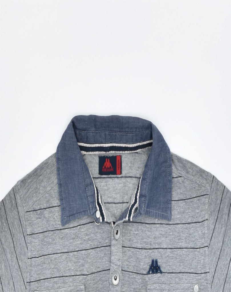 KAPPA Mens Polo Shirt Medium Grey Cotton | Vintage | Thrift | Second-Hand | Used Clothing | Messina Hembry 