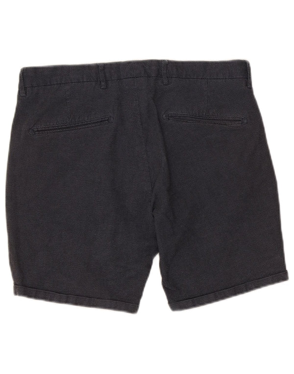 Scotch & Soda Mens Chino Shorts W32 Large Navy Blue Cotton