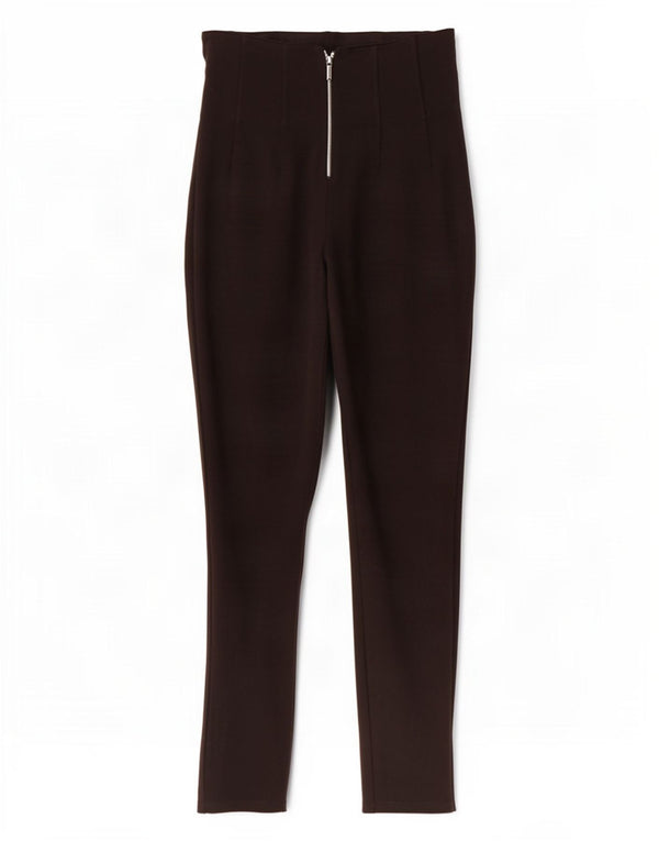 Zara Womens Skinny Casual Trousers Small W26 L28 Black Viscose