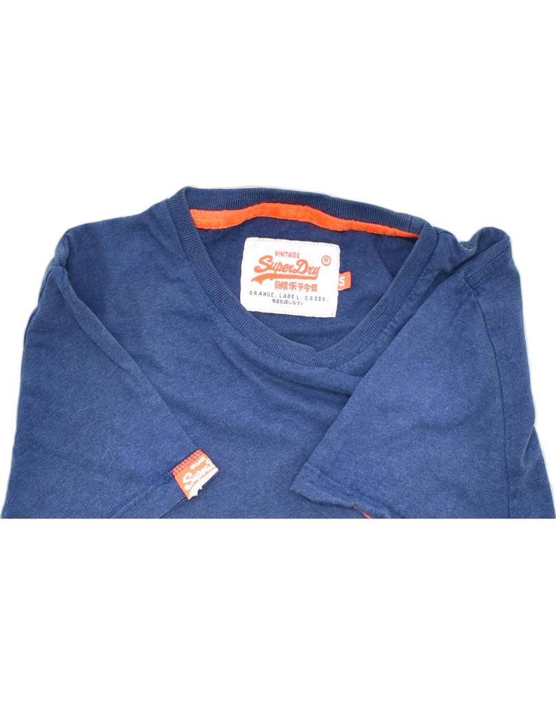 SUPERDRY Mens Vintage T-Shirt Top Small Blue Cotton | Vintage | Thrift | Second-Hand | Used Clothing | Messina Hembry 