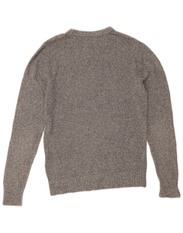 Jack & Jones Mens Crew Neck Jumper Sweater Small Grey Cotton