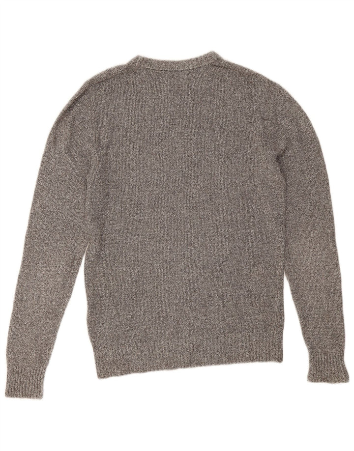Jack & Jones Mens Crew Neck Jumper Sweater Small Grey Cotton