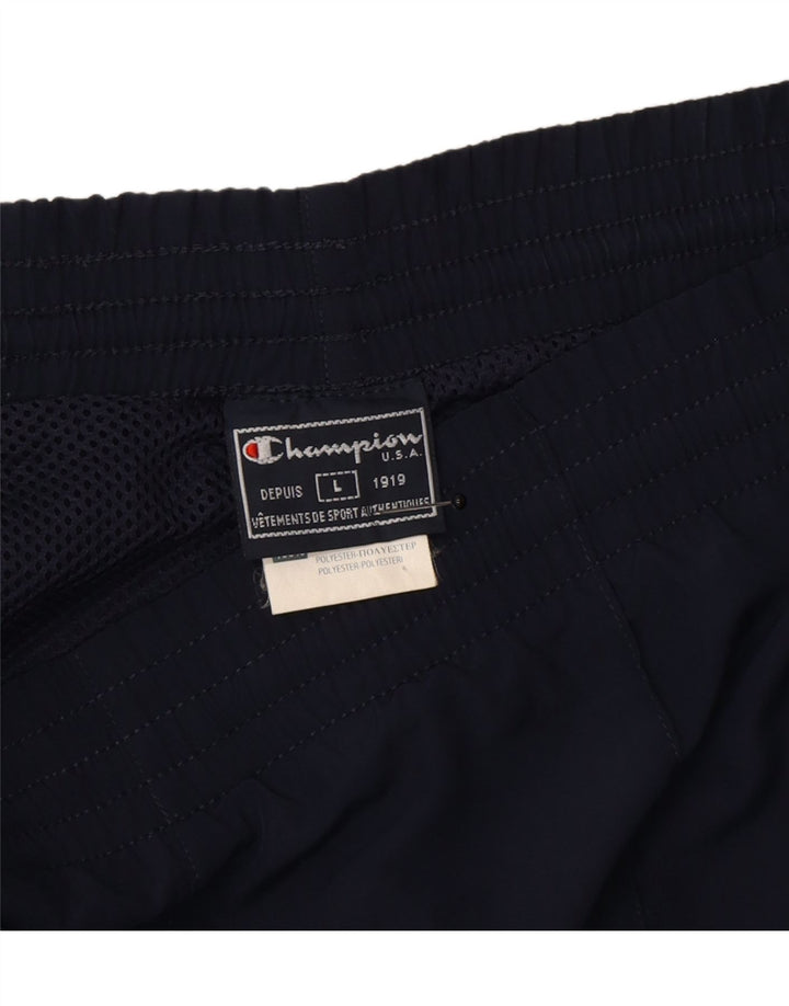 Champion Mens Tracksuit Trousers Large Navy Blue Polyester