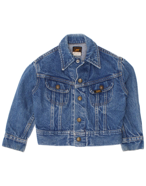 Lee Girls Denim Jacket 4-5 Years Large Blue Cotton