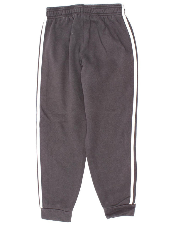 Adidas Boys Tracksuit Trousers Joggers 9-10 Years Black Cotton