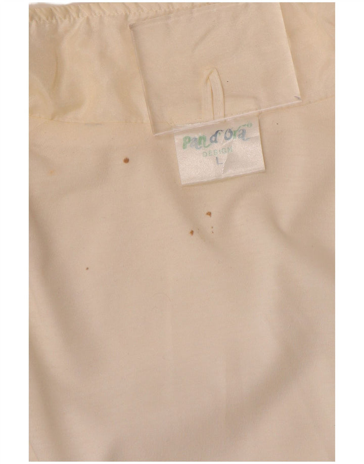 Pandora Mens Tracksuit Top Jacket Large White Colourblock Polyamide