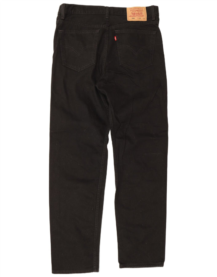 Levi's Mens 504 Straight Jeans W36 L32 Black