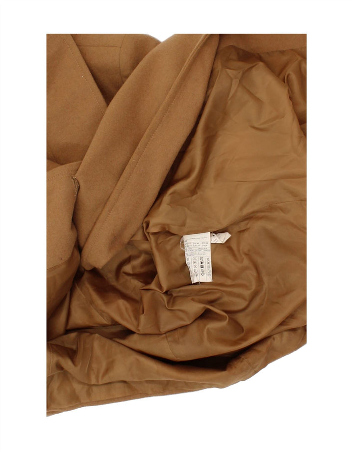 BENETTON Womens Double Breasted Overcoat IT 42 Medium Beige Wool Vintage Benetton and Second-Hand Benetton from Messina Hembry 