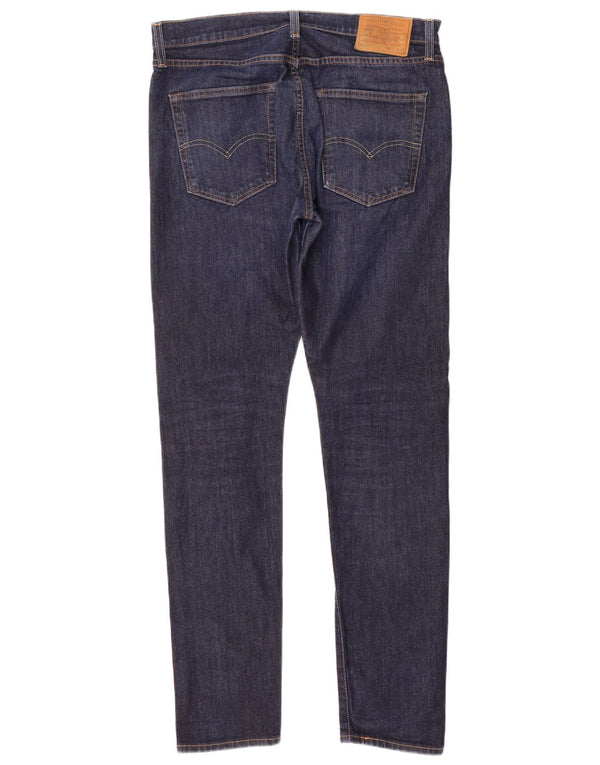 Levi's Mens 512 Slim Tapered Jeans W34 L34 Navy Blue Cotton