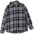 EDDIE BAUER Mens Flannel Shirt Large Blue Check Cotton Vintage Eddie Bauer and Second-Hand Eddie Bauer from Messina Hembry 