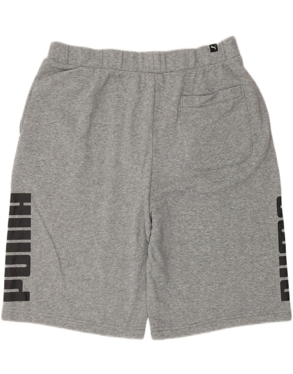 Puma Mens Graphic Sport Shorts Large Grey Flecked