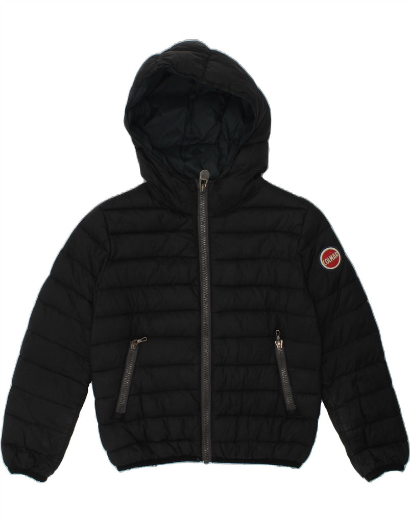 COLMAR Boys Hooded Padded Jacket 3-4 Years Black Polyester | Vintage Colmar | Thrift | Second-Hand Colmar | Used Clothing | Messina Hembry 