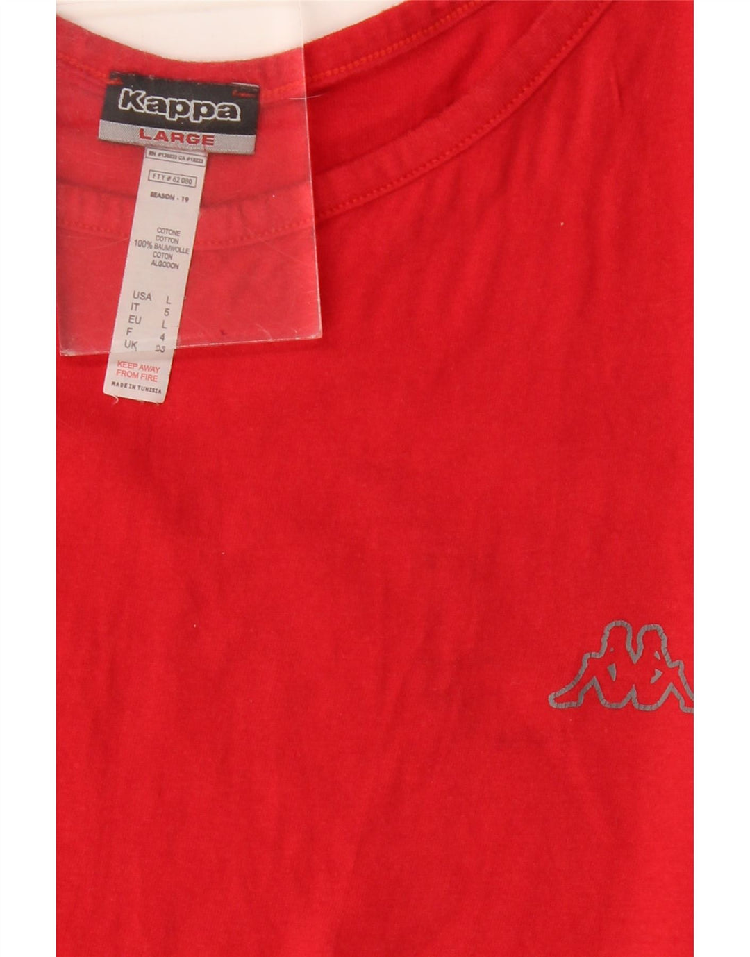 Kappa Mens Vest Top Large Red Cotton