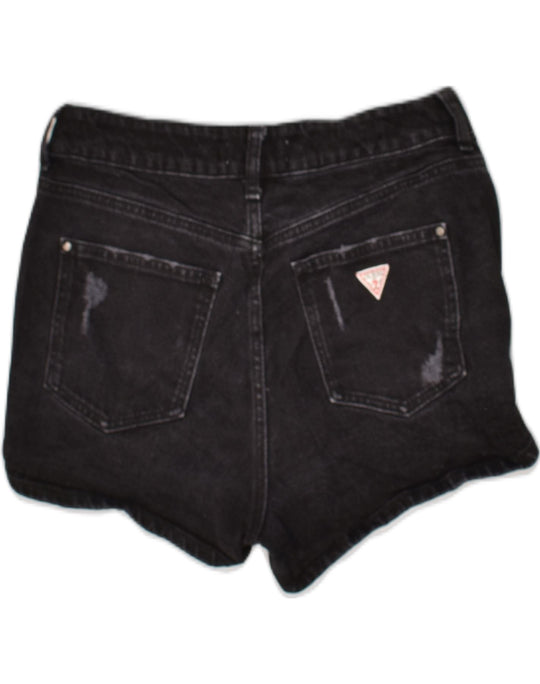 Black guess shorts hotsell