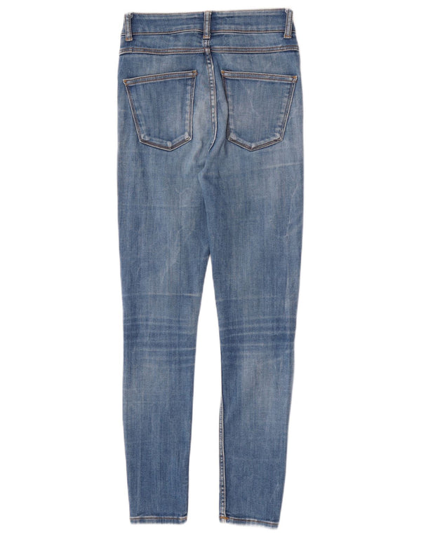 Zara Womens Skinny Jeans EU 36 XS W26 L27 Blue Cotton