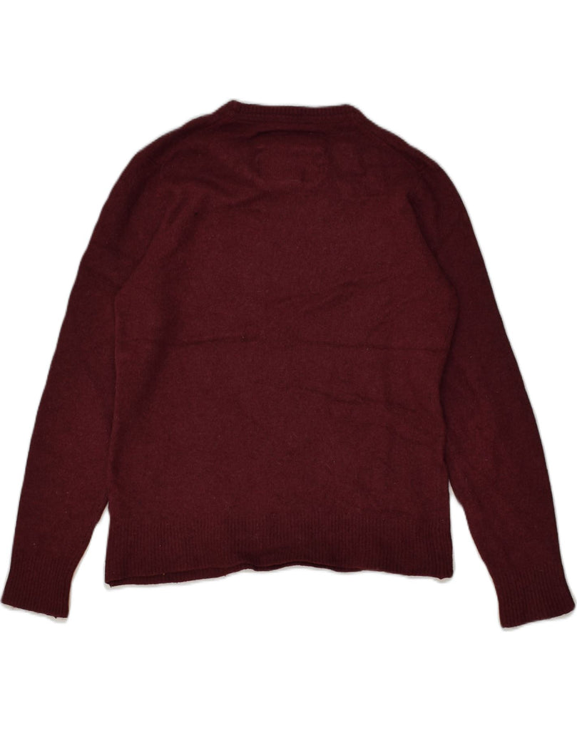 SUPERDRY Womens Crew Neck Jumper Sweater UK 18 XL Burgundy Lambswool | Vintage Superdry | Thrift | Second-Hand Superdry | Used Clothing | Messina Hembry 