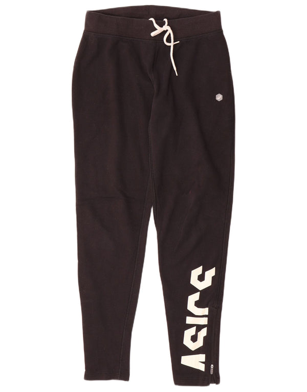 Asics Womens Graphic Tracksuit Trousers UK 14 Medium  Black