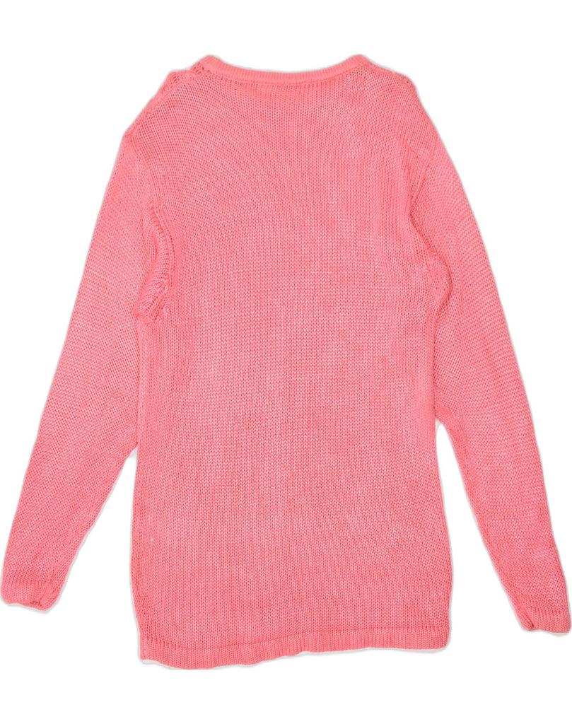 VINTAGE Womens Crew Neck Jumper Sweater UK 18 XL Pink Cotton | Vintage | Thrift | Second-Hand | Used Clothing | Messina Hembry 