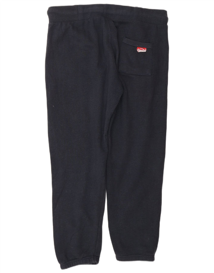 SUPERDRY Mens Graphic Tracksuit Trousers Joggers Large  Navy Blue