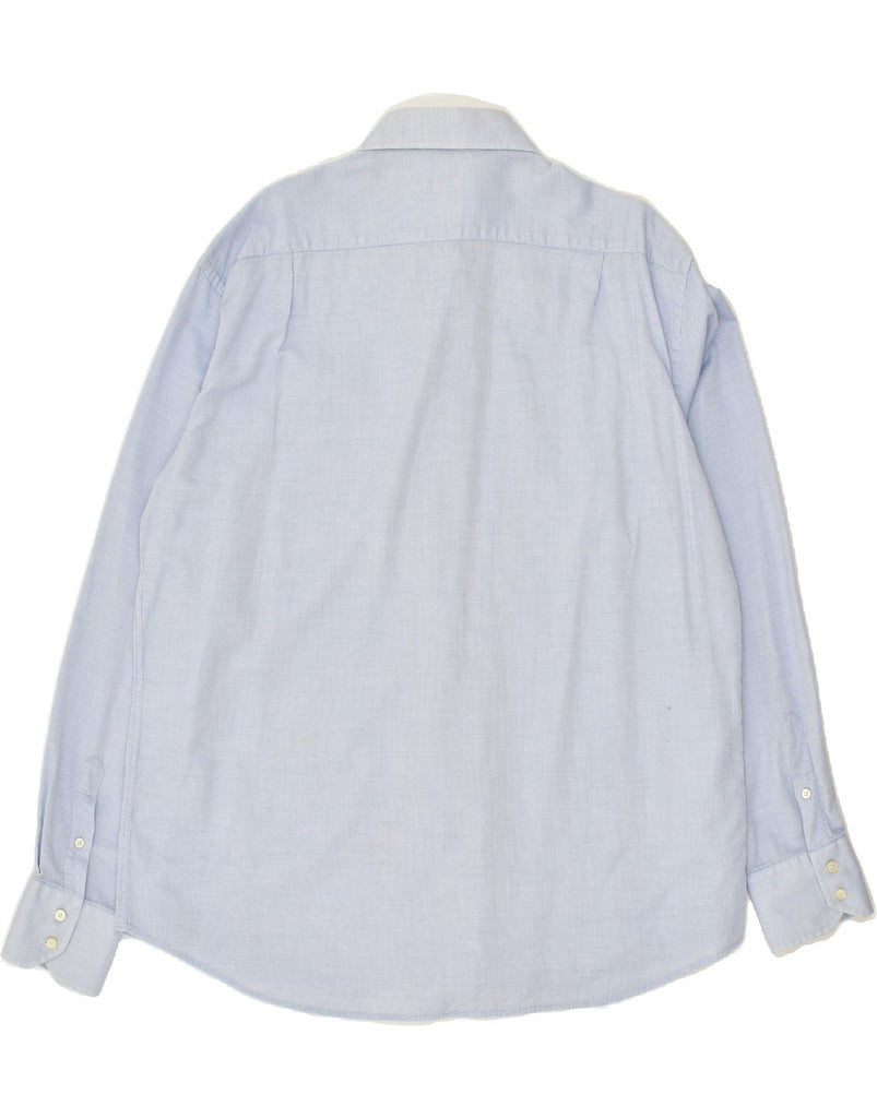 VALENTINO Mens Shirt Size 18 45 2XL Blue Check Cotton | Vintage Valentino | Thrift | Second-Hand Valentino | Used Clothing | Messina Hembry 