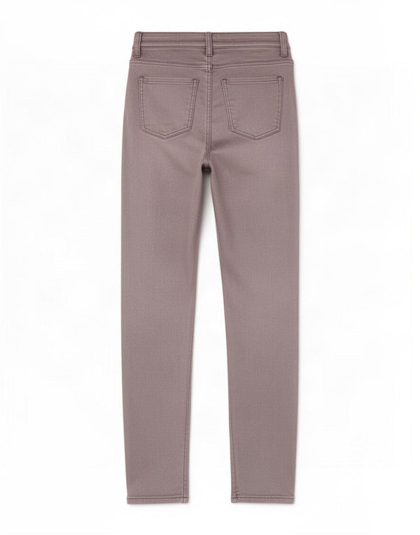 Marks & Spencer Womens Faux Leather Trousers UK 8 Small W24 L30 Silver