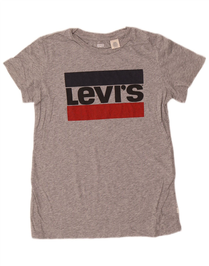 Levi's Mens Graphic T-Shirt Top XS Grey Flecked Cotton