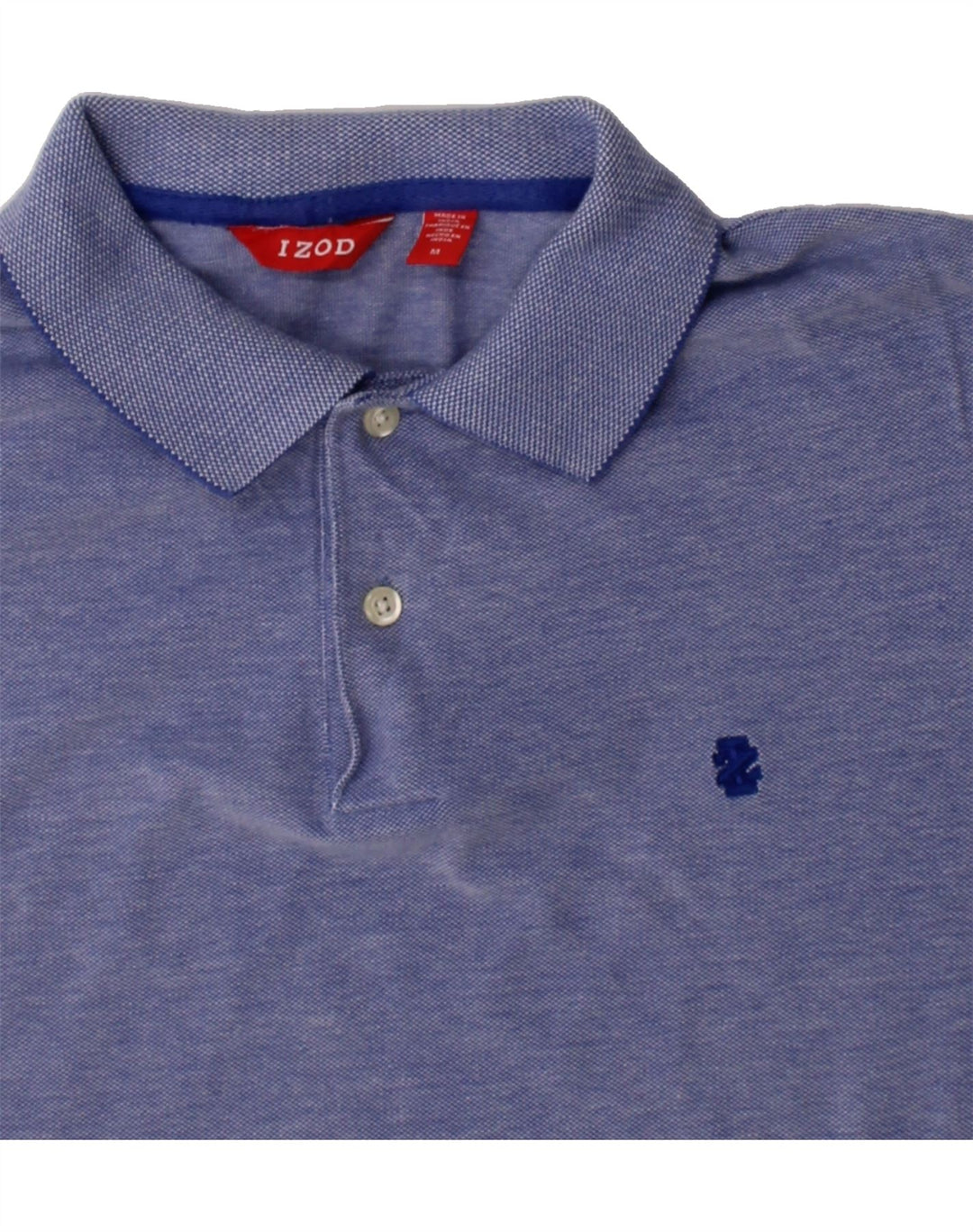 IZOD Mens Polo Shirt Medium Blue Cotton Vintage Izod and Second-Hand Izod from Messina Hembry 