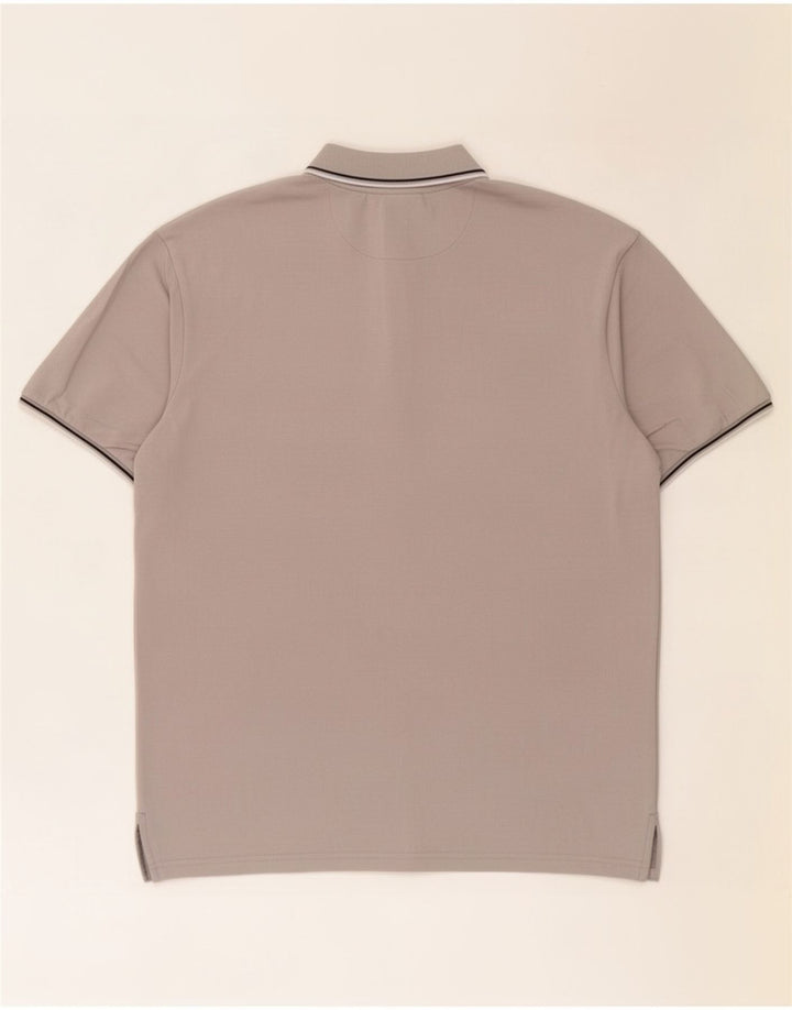 Champion Mens Polo Shirt 3XL Grey Striped