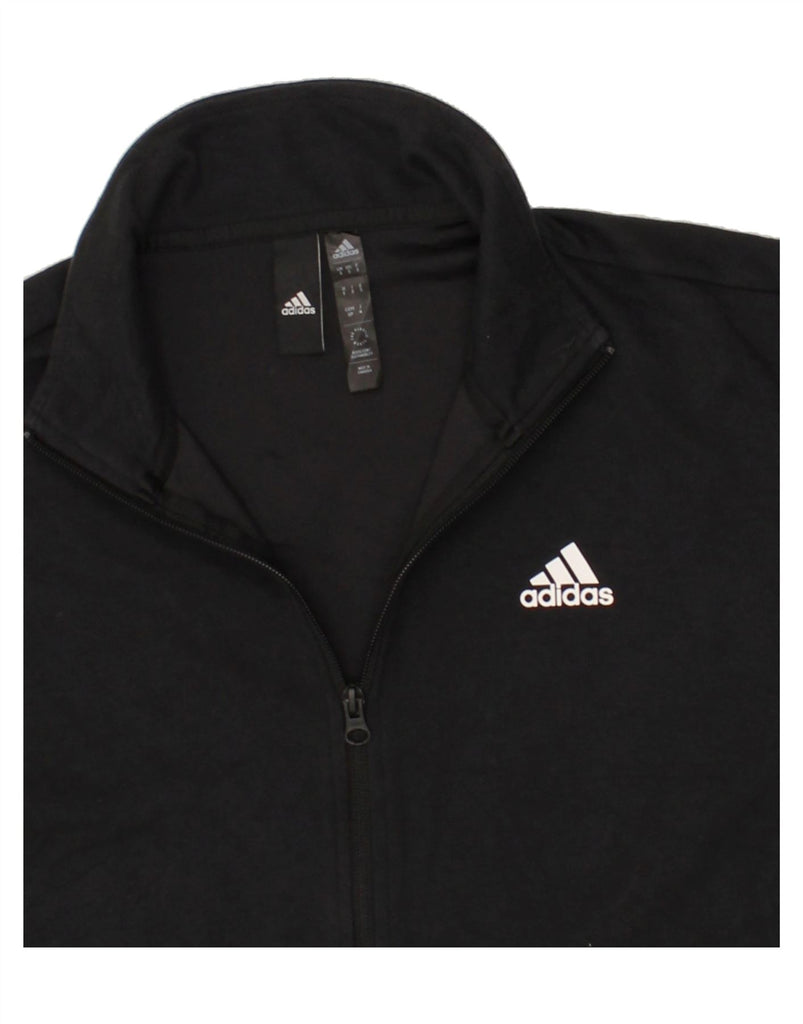 ADIDAS Mens Aeroready Graphic Tracksuit Top Jacket Small Black Polyester | Vintage Adidas | Thrift | Second-Hand Adidas | Used Clothing | Messina Hembry 