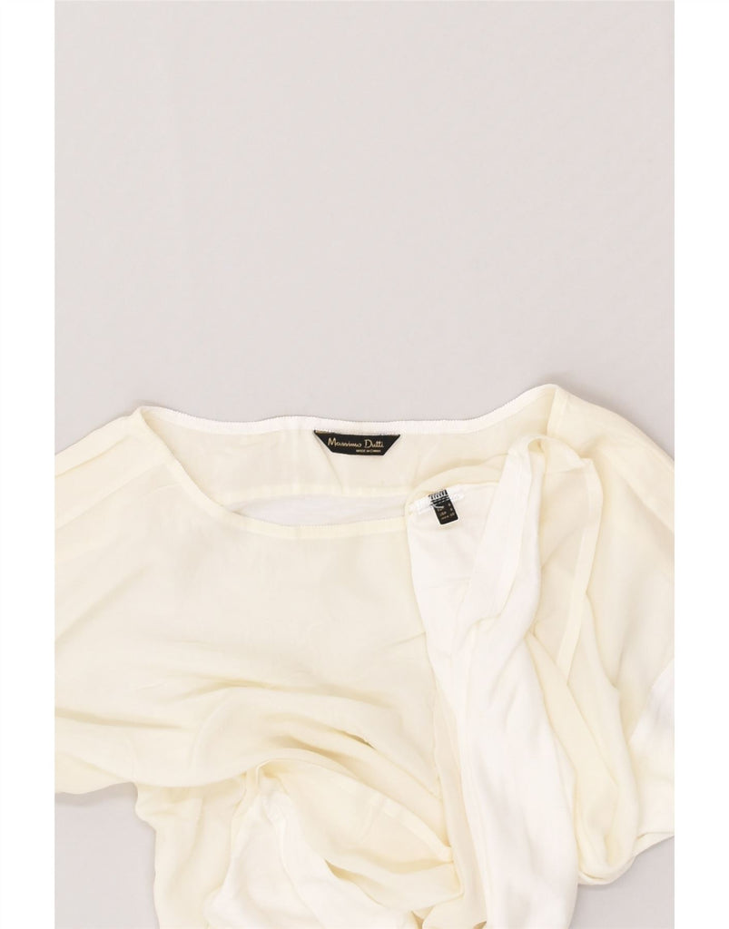 MASSIMO DUTTI Womens Blouse Top UK 10 Small White | Vintage Massimo Dutti | Thrift | Second-Hand Massimo Dutti | Used Clothing | Messina Hembry 