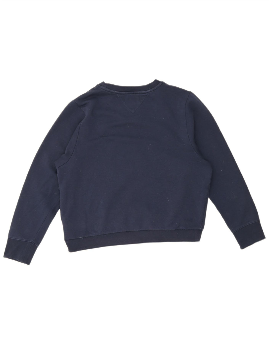 Tommy Hilfiger Womens Oversized Sweatshirt Jumper UK 10 Small Navy Blue