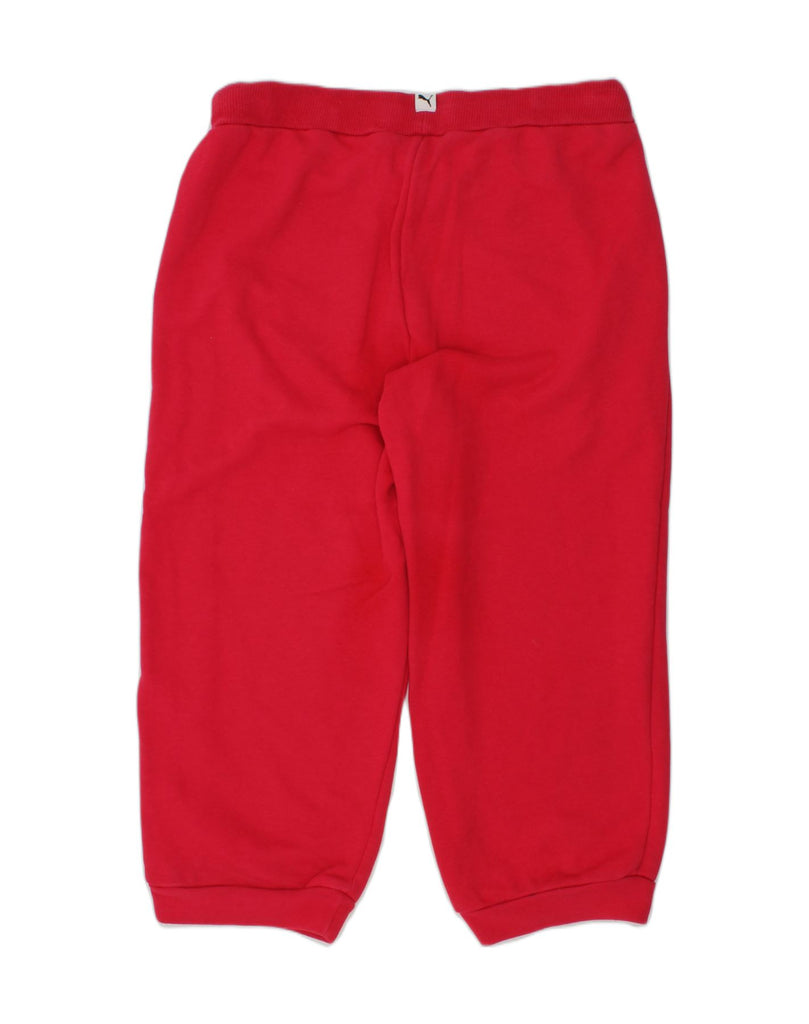 PUMA Girls Capri Tracksuit Trousers Joggers 11-12 Years Red Cotton | Vintage Puma | Thrift | Second-Hand Puma | Used Clothing | Messina Hembry 