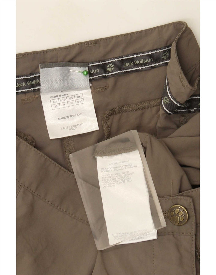 Jack Wolfskin Womens Bermuda Shorts UK 8/10 Small W29 Grey Polyamide