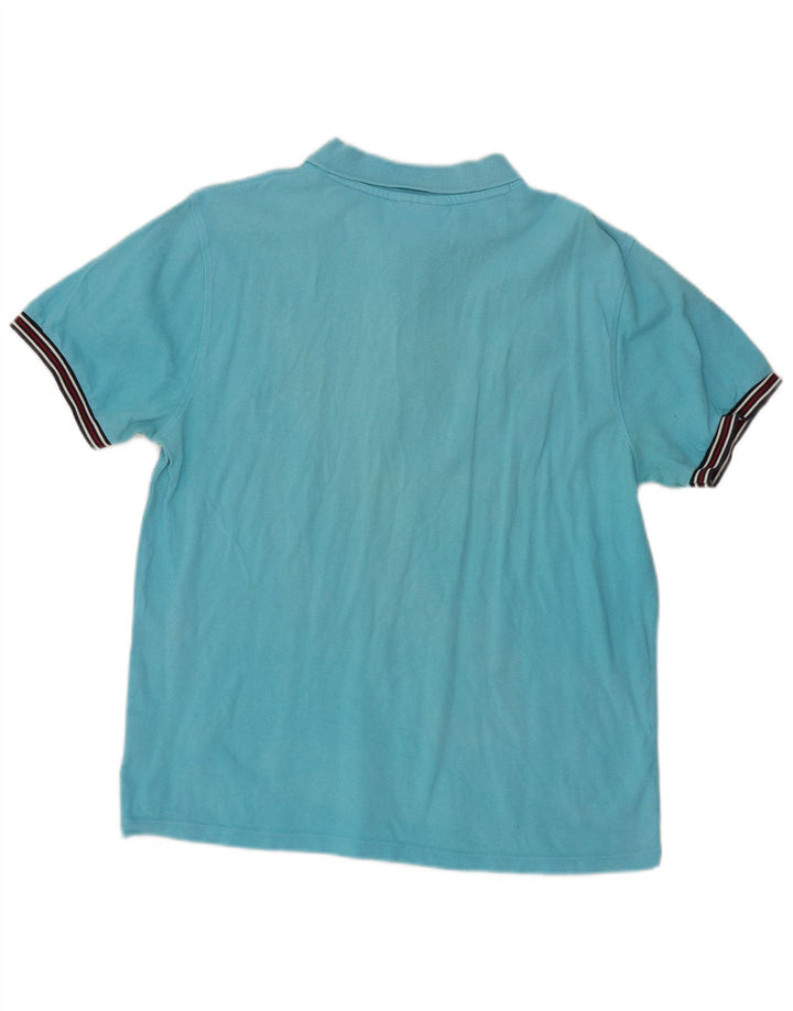 Fila Mens Polo Shirt XL Blue Cotton