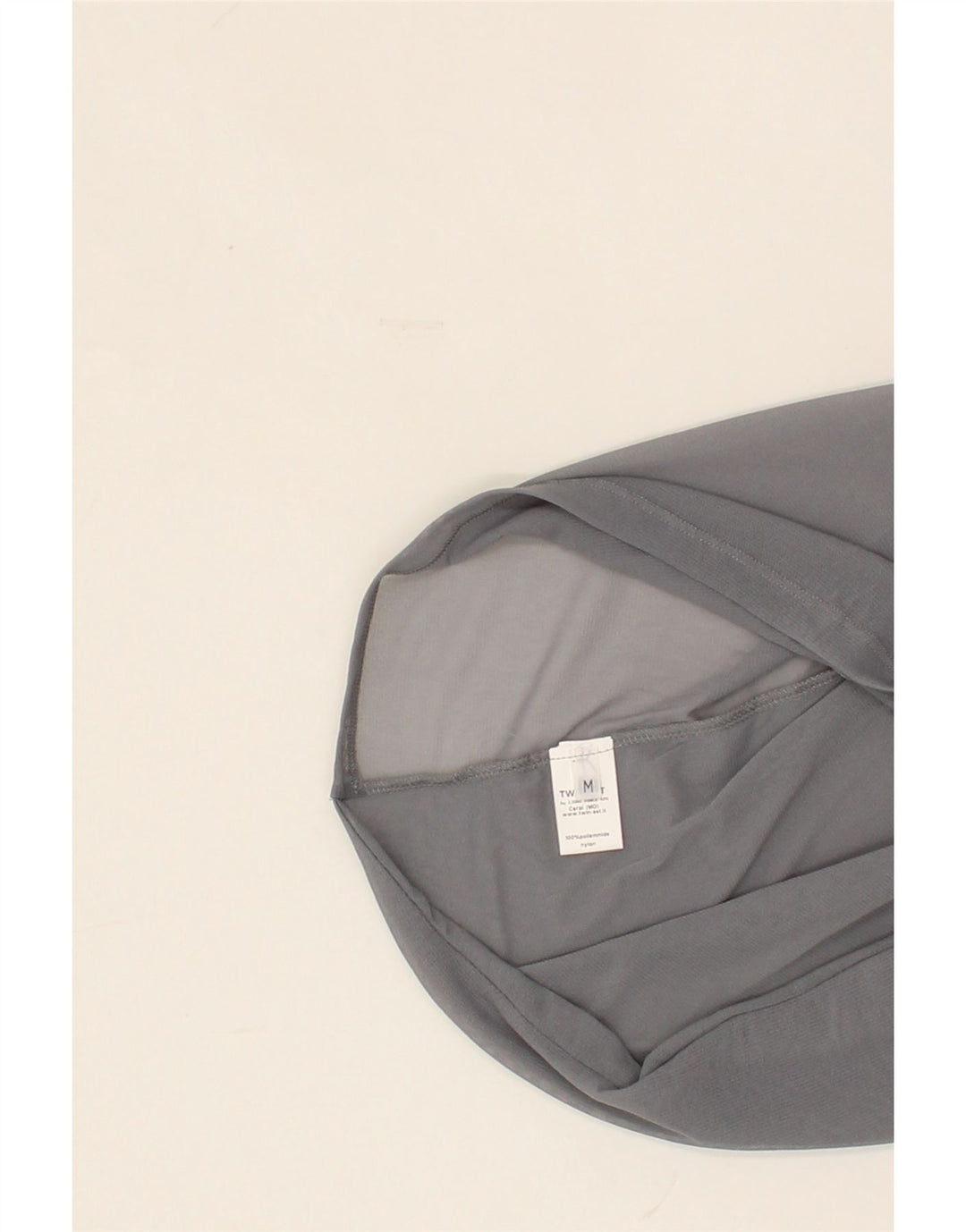TWIN-SET Womens See Through Top UK 12 Medium Grey Nylon Vintage Twin-Set and Second-Hand Twin-Set from Messina Hembry 