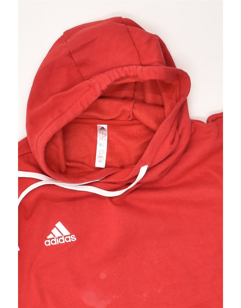 ADIDAS Mens Graphic Hoodie Jumper Medium Red Cotton | Vintage Adidas | Thrift | Second-Hand Adidas | Used Clothing | Messina Hembry 