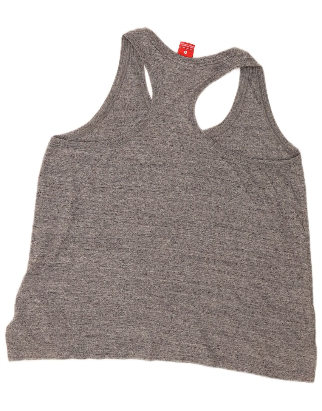 Nike Womens Graphic Vest Top UK 16 Large Grey Flecked Cotton