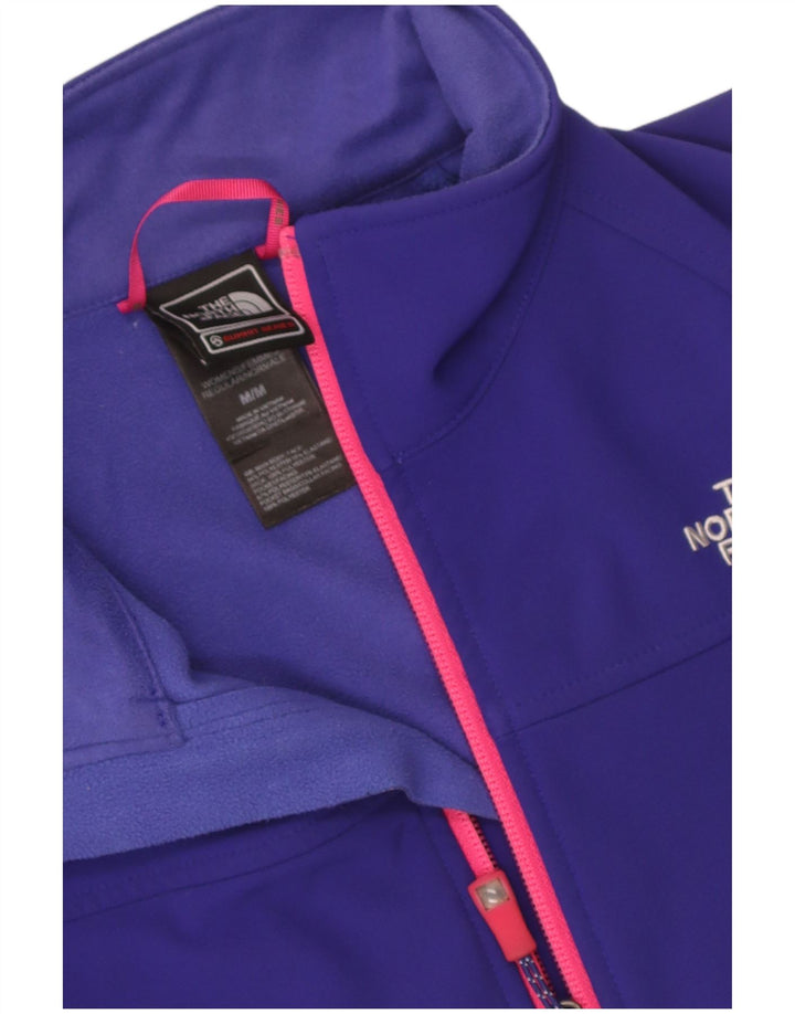 The North Face Womens Windbreaker Jacket UK 14 Medium Navy Blue Polyester