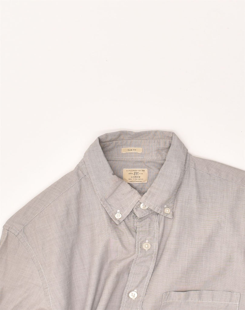 J. CREW Mens Slim Fit Shirt Size 141/2 Small Grey Cotton | Vintage J. Crew | Thrift | Second-Hand J. Crew | Used Clothing | Messina Hembry 