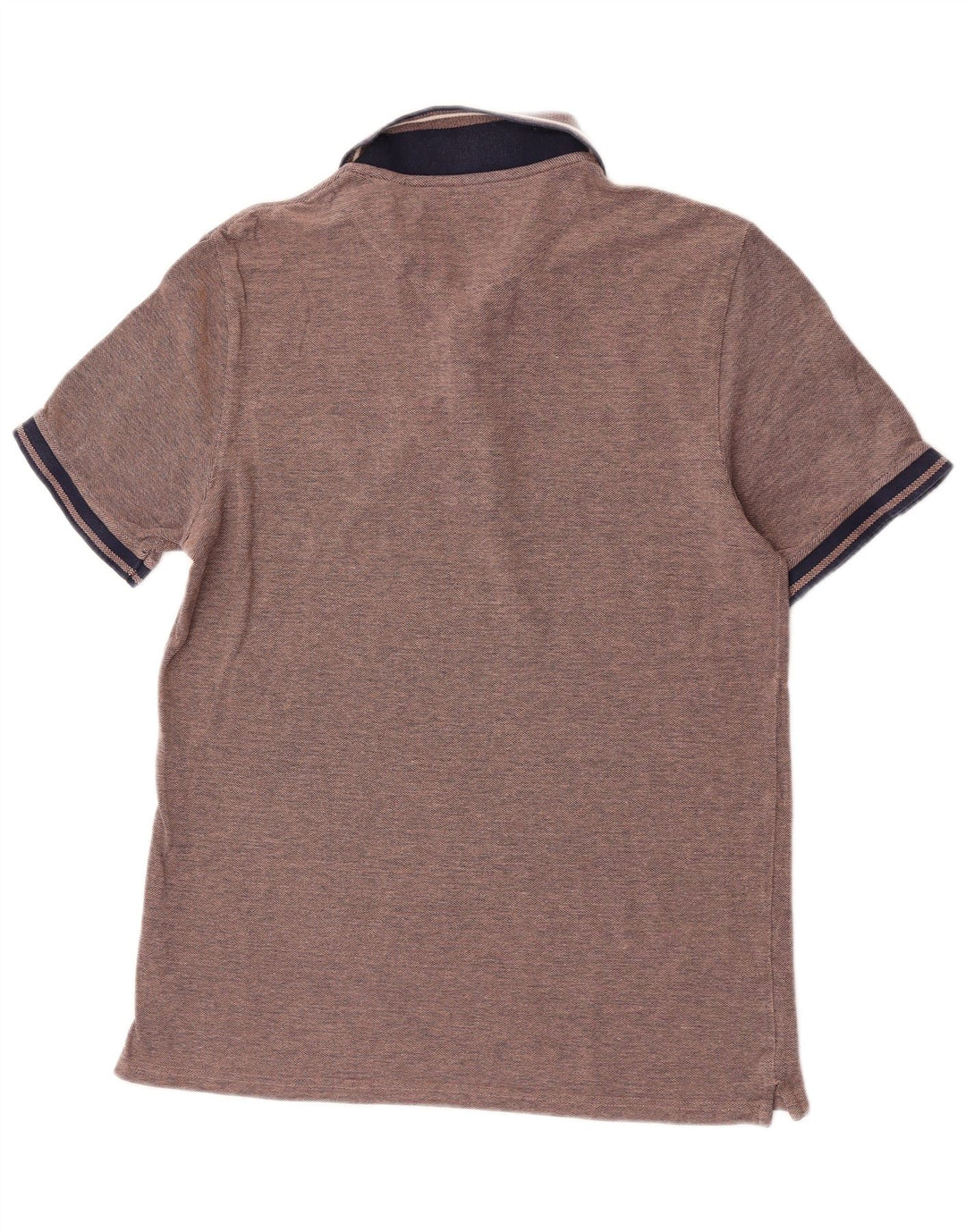 Lyle & Scott Mens Polo Shirt Large Brown Cotton