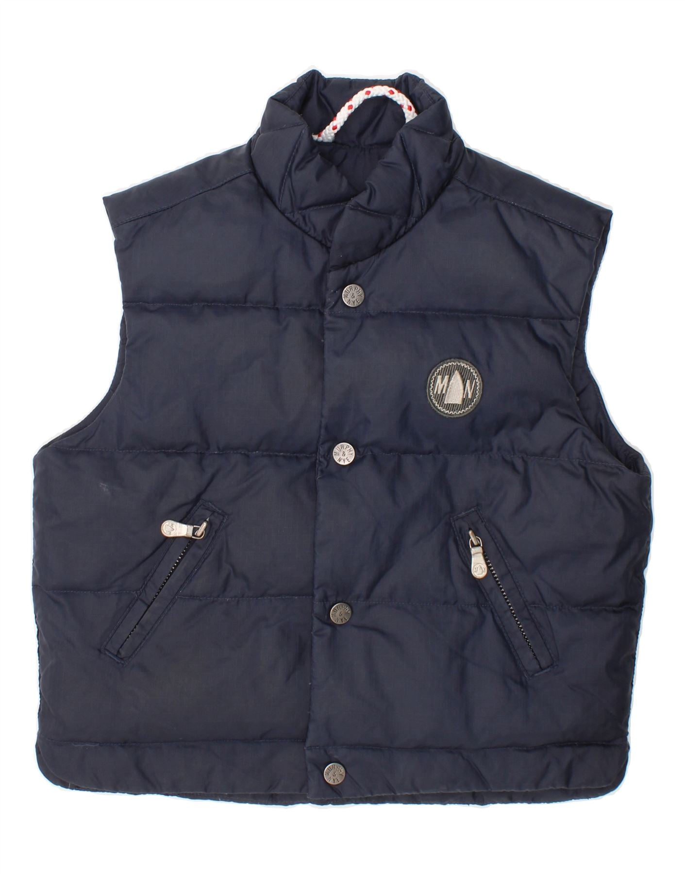 MURPHY NYE Baby Boys Padded Gilet 12-18 Months Small Navy Blue