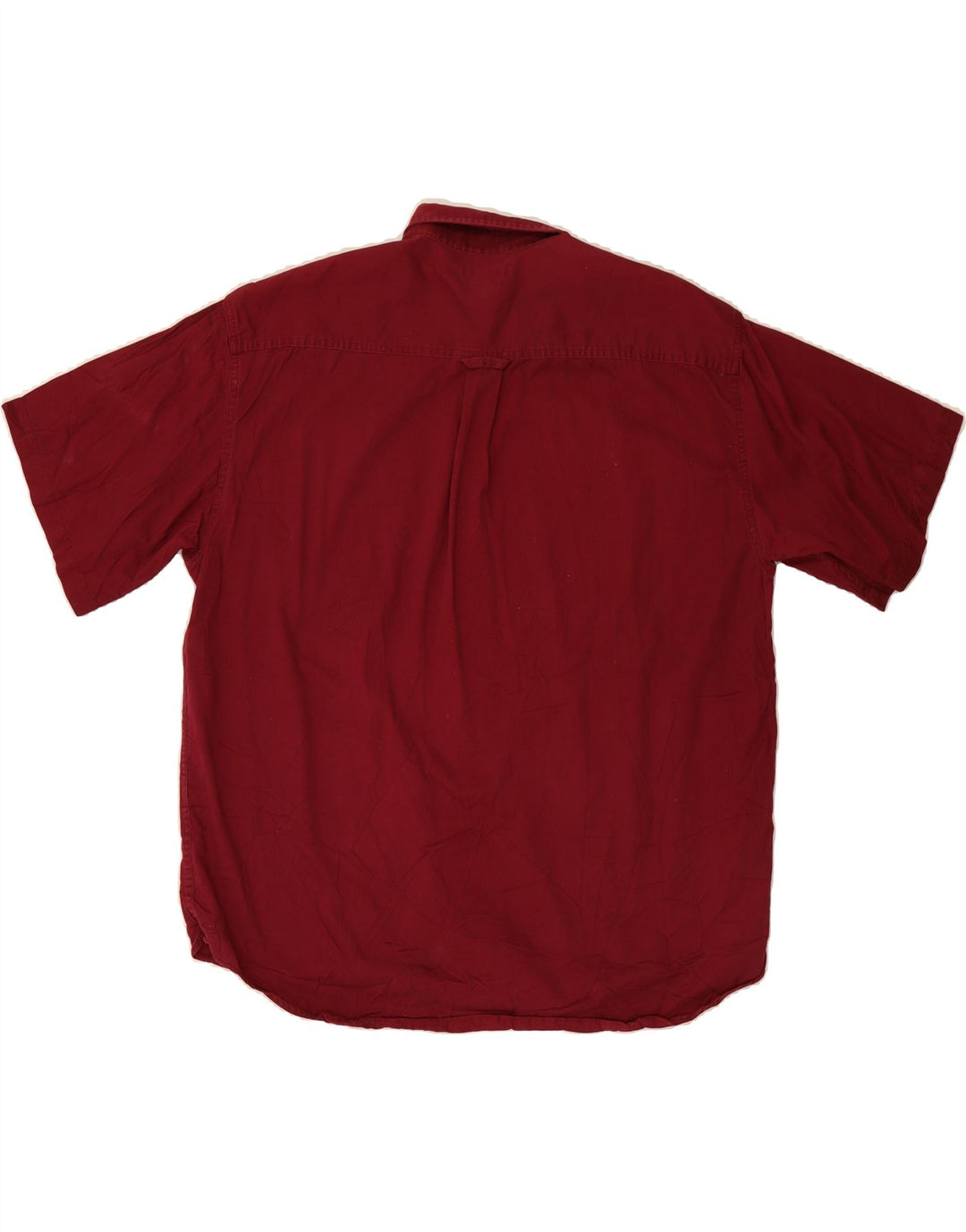 DOCKERS Mens Short Sleeve Shirt Large Red Cotton Vintage Dockers and Second-Hand Dockers from Messina Hembry 