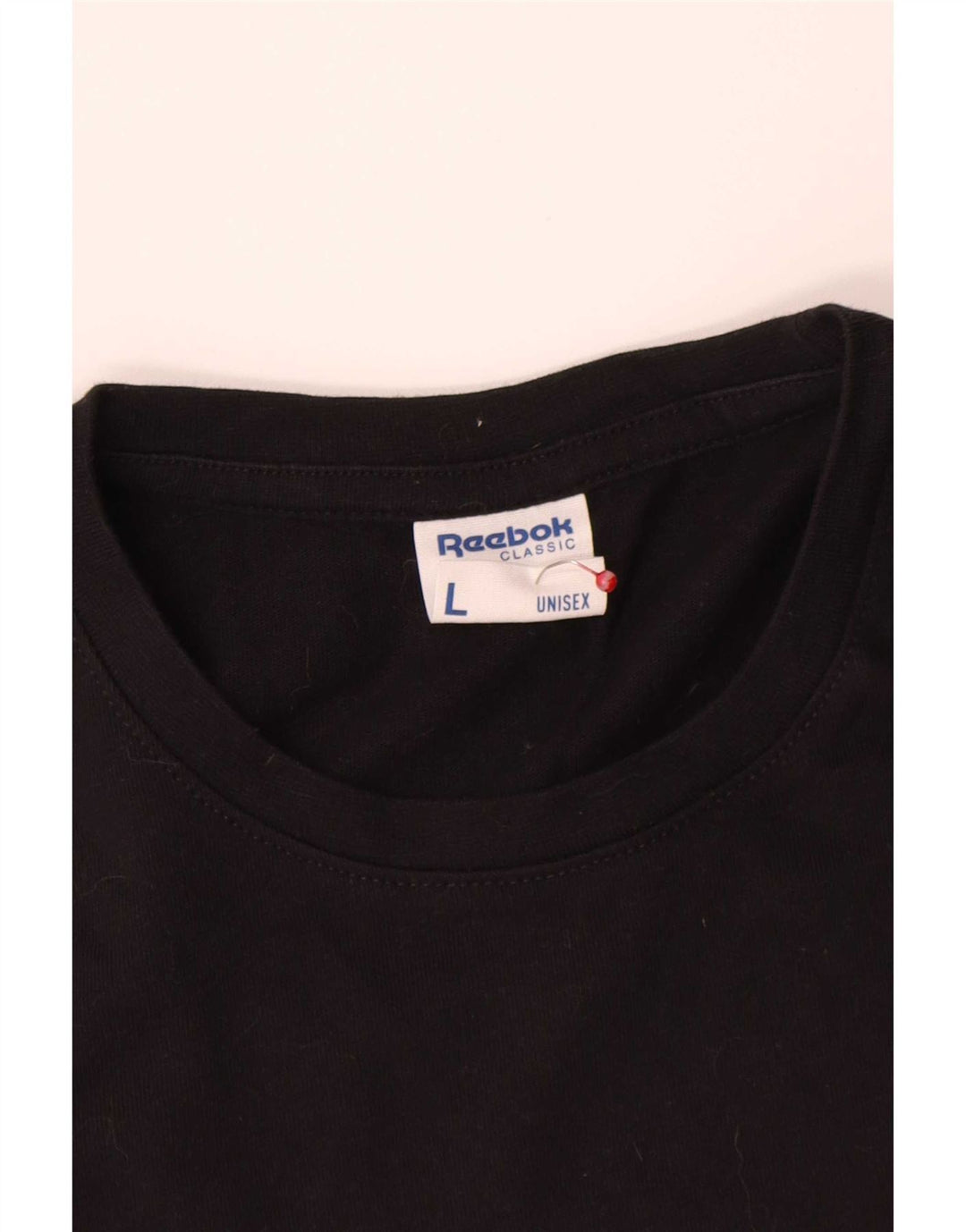 Reebok Mens Graphic T-Shirt Top Large Black Cotton